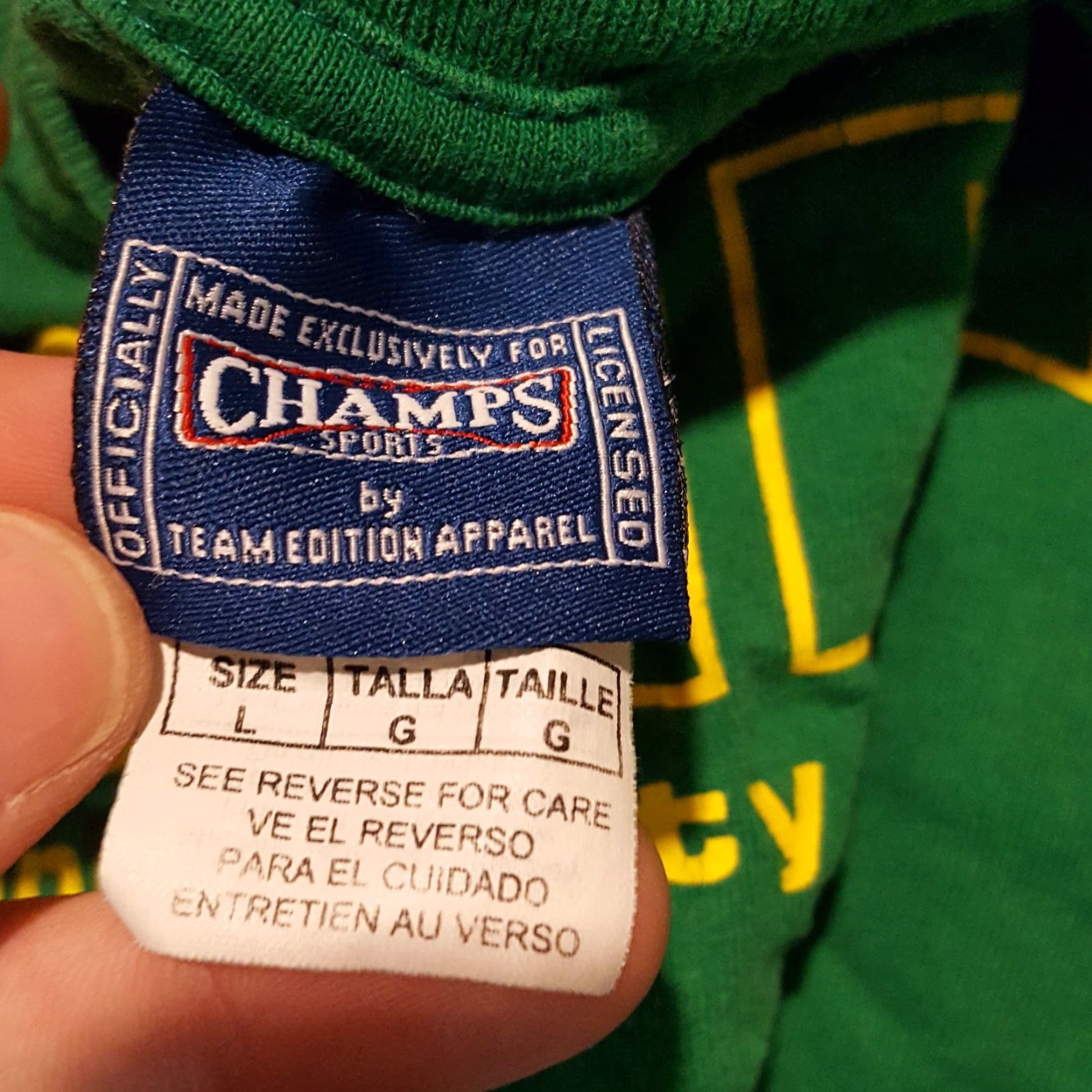 Vintage VINTAGE Notre Dame Fighting Irish Football Mens Size L Retro Clover Logo T Shirt Size US L / EU 52-54 / 3 - 5 Thumbnail