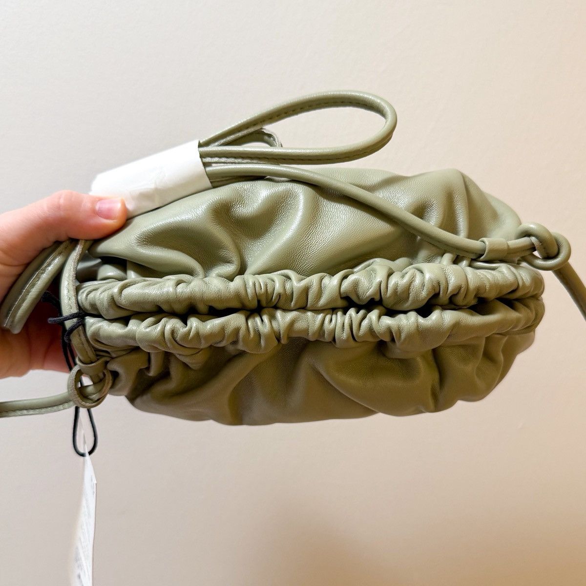 Mansur Gavriel NWT Mansur Gavriel Mini Cloud Clutch Sage Green Convertible Size ONE SIZE - 11 Thumbnail