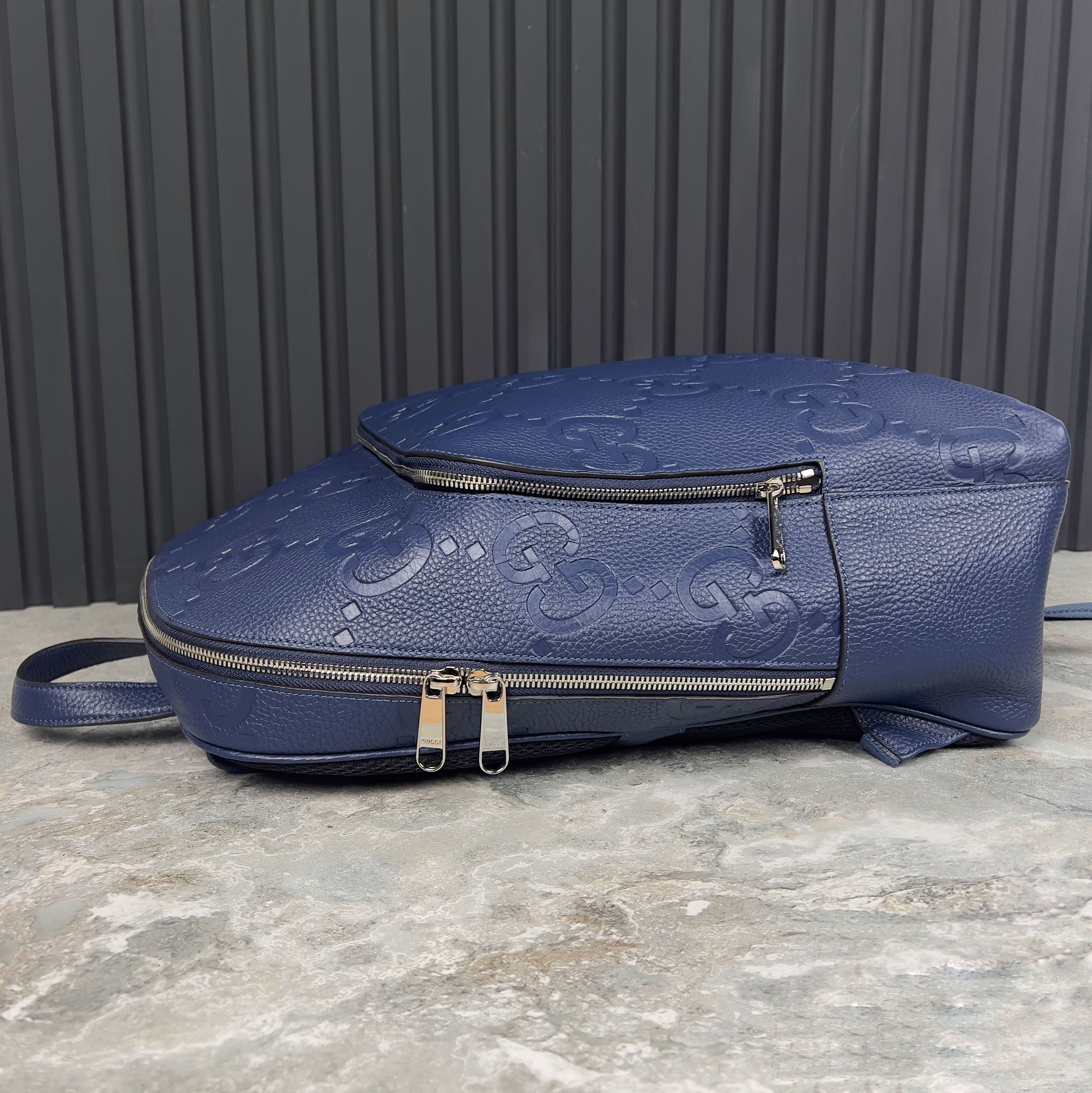 Gucci RRP $3550 Gucci Medium Jumbo GG Backpack Grain Leather Size ONE SIZE - 7 Thumbnail
