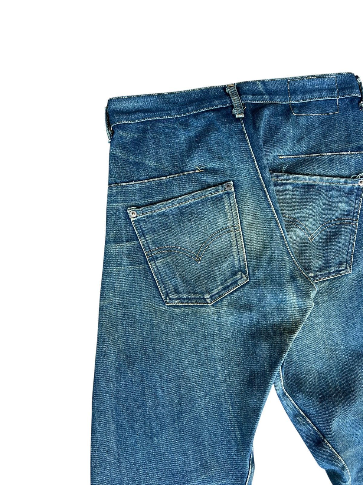 Levi's Vintage 2001 Levi’s Engineered Regular Dirty Mud Denim Jeans Size US 30 / EU 46 - 15 Thumbnail