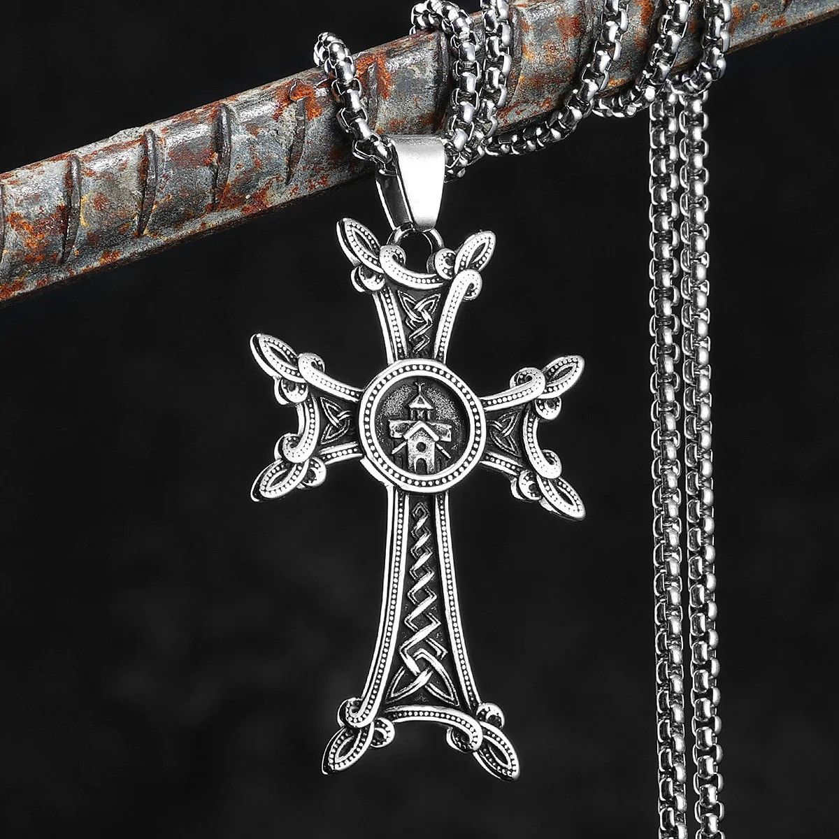 Other Celtic Knot Cross Pendant Accessories Necklace Gifts For Him Size ONE SIZE - 1 Thumbnail