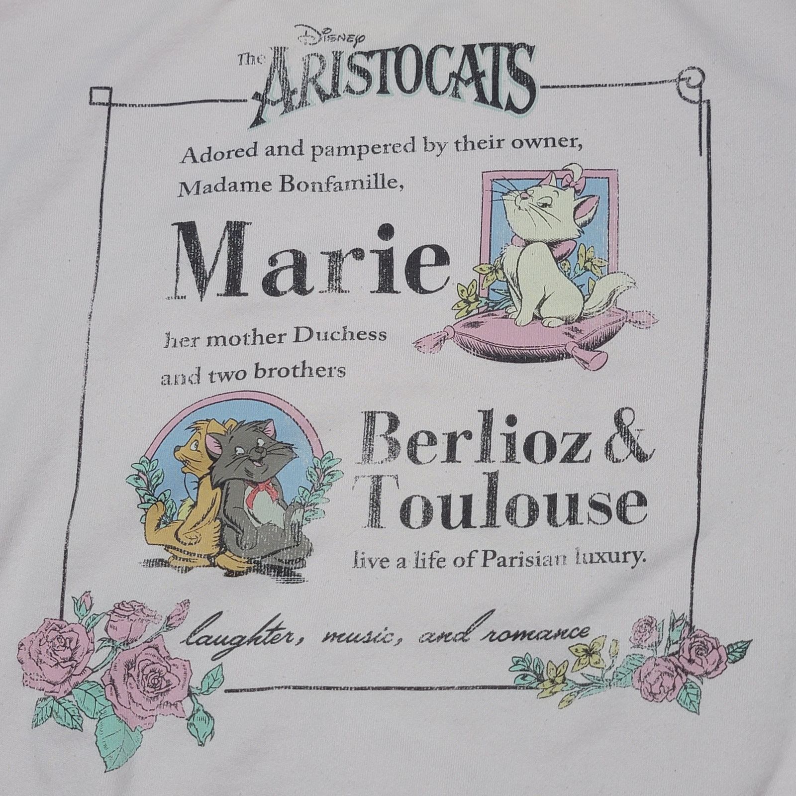 Disney Disney The Aristocats LS Sweatshirt "Bonjour" - Size Large Size L / US 10 / IT 46 - 4 Thumbnail