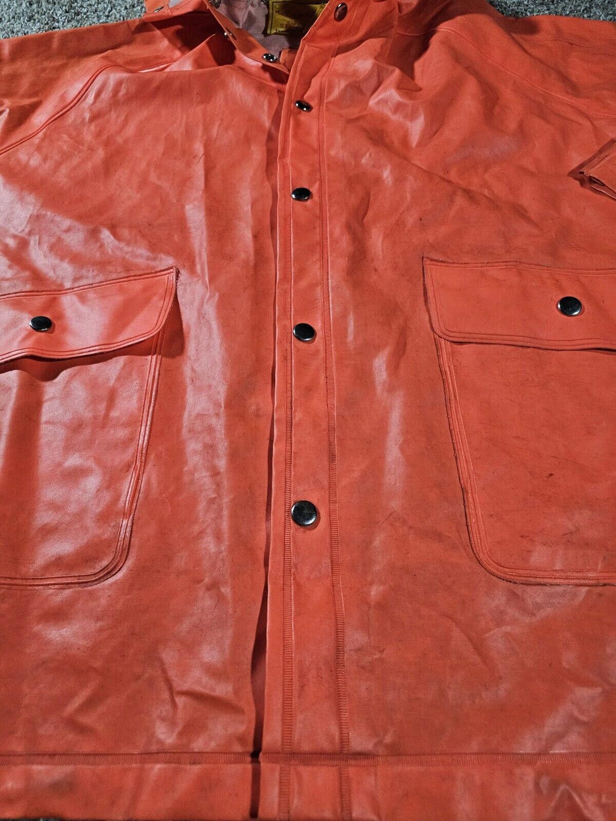 Designer Thermosport Jacket Medium Orange Rain Coat Utility Size US M / EU 48-50 / 2 - 2 Thumbnail