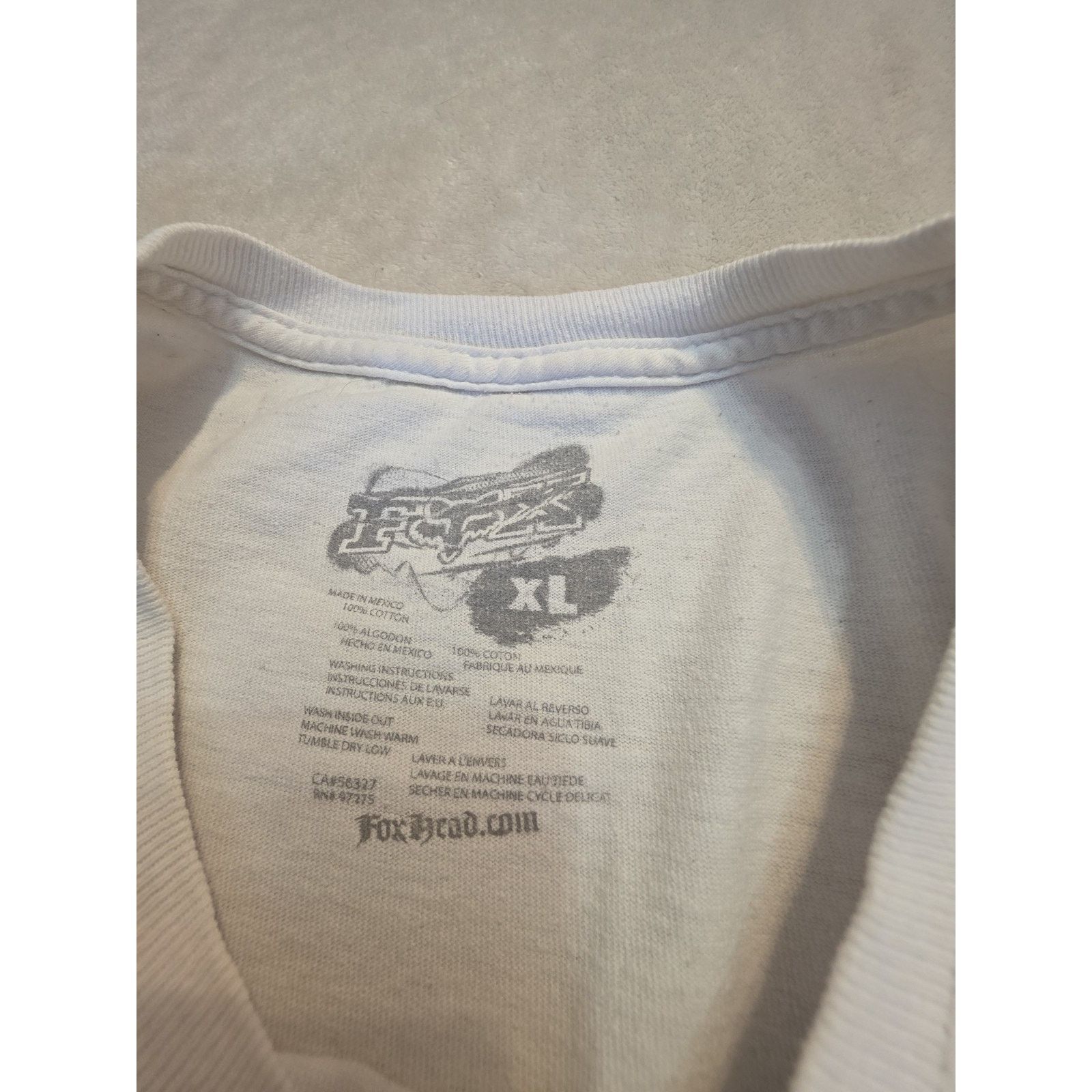 Fox Racing Fox Racing Men's Size Xl White Short Sleeve Graphic T-Shirt Size US XL / EU 56 / 4 - 3 Thumbnail