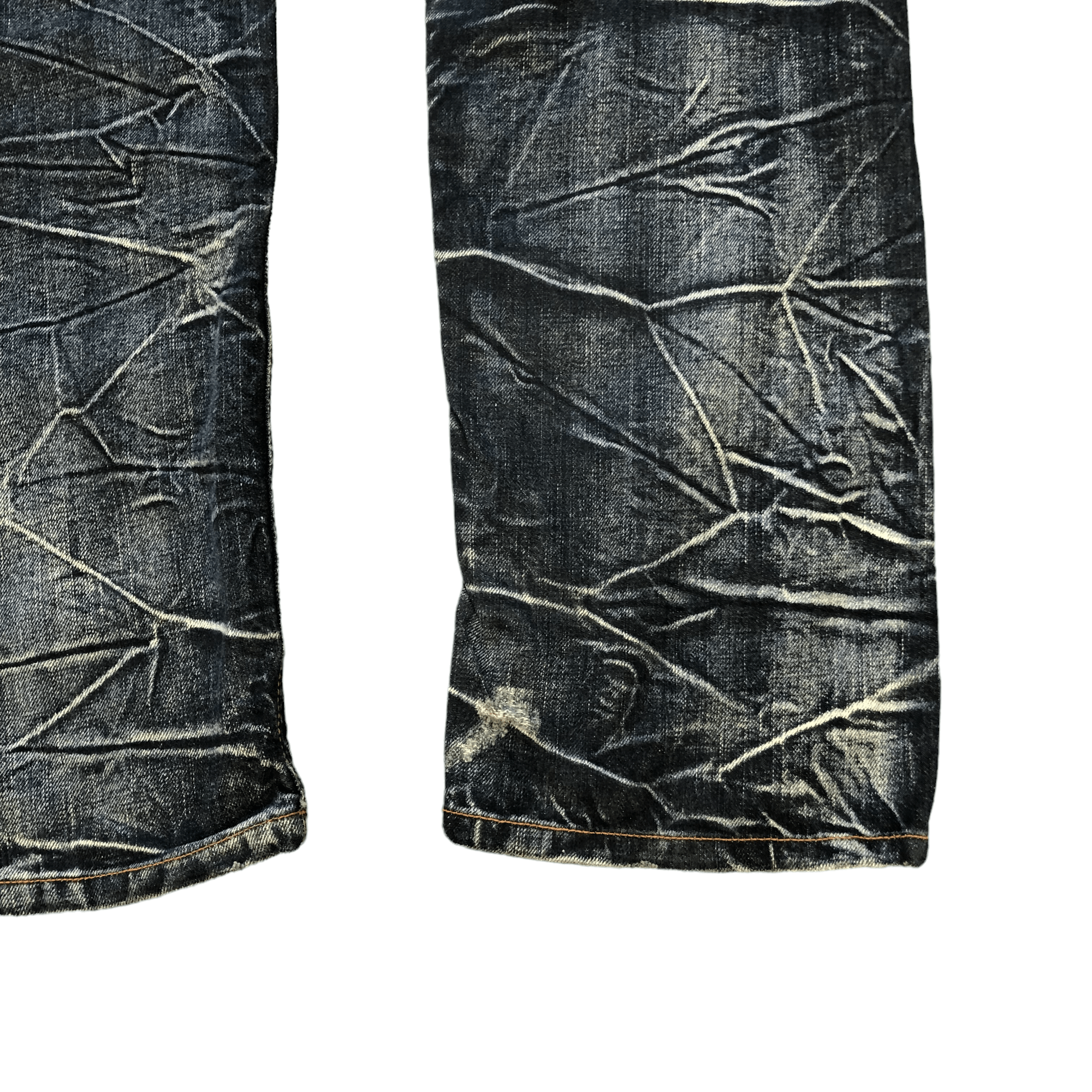 Japanese Brand NYLOUS LIMITED EDITION DOUBLE WAIST DENIM PANTS #5977-216 Size US 32 / EU 48 - 19 Thumbnail