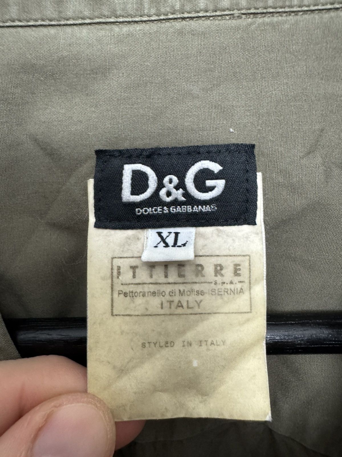 Dolce & Gabbana Dolce&Gabbana D&G Archive Y2k Multipocket Shirt Olive Cargo Size US L / EU 52-54 / 3 - 3 Thumbnail