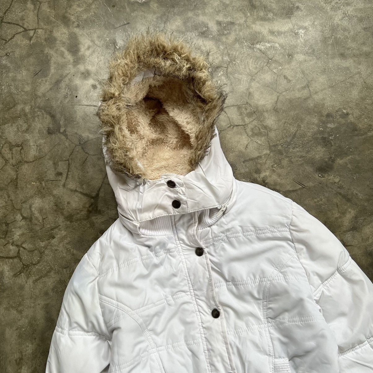 Hysteric Glamour 2000s SWS Hysteric Glamour Style Fur Hoodie Puffer Jacket Size S / US 4 / IT 40 - 3 Thumbnail
