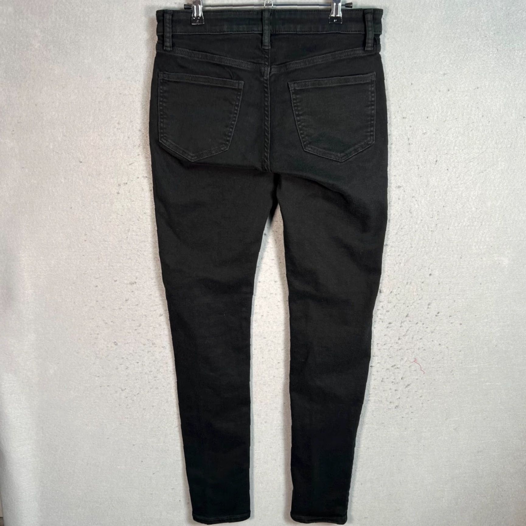 Uniqlo Uniqlo Womens Black Skinny Fit Jeans Size 31 Dark Wash Denim Size 24" / US 00 / IT 34 - 2 Thumbnail