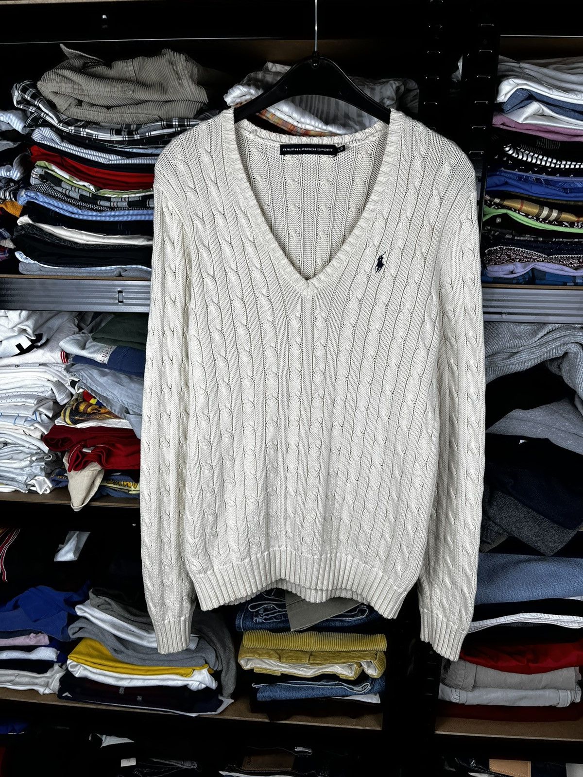 Polo Ralph Lauren × Ralph Lauren × Vintage Ralph Lauren knit pullover old money Size L / US 10 / IT 46 - 2 Thumbnail