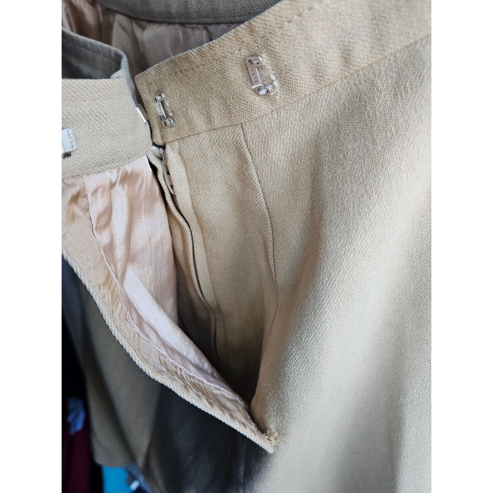 Pendleton Young Pendleton Vintage Wool Khaki High Waist A-Line Skirt Size 28" / US 6 / IT 42 - 6 Thumbnail