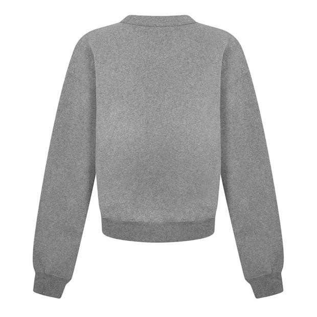 Alexander Wang o1g2r1mq0824 Puff Logo Sweatshirt in Grey Size S / US 4 / IT 40 - 2 Thumbnail