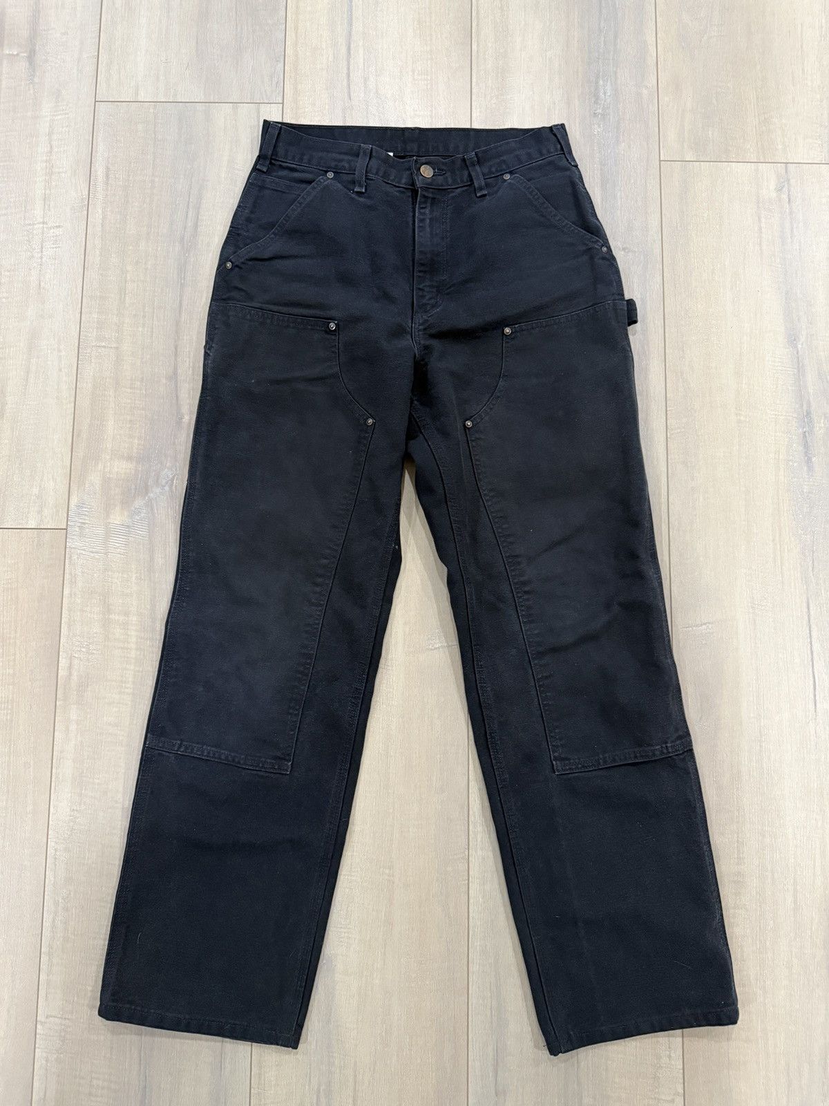 Carhartt Black Carhartt Double Knees Size US 30 / EU 46 - 1 Thumbnail