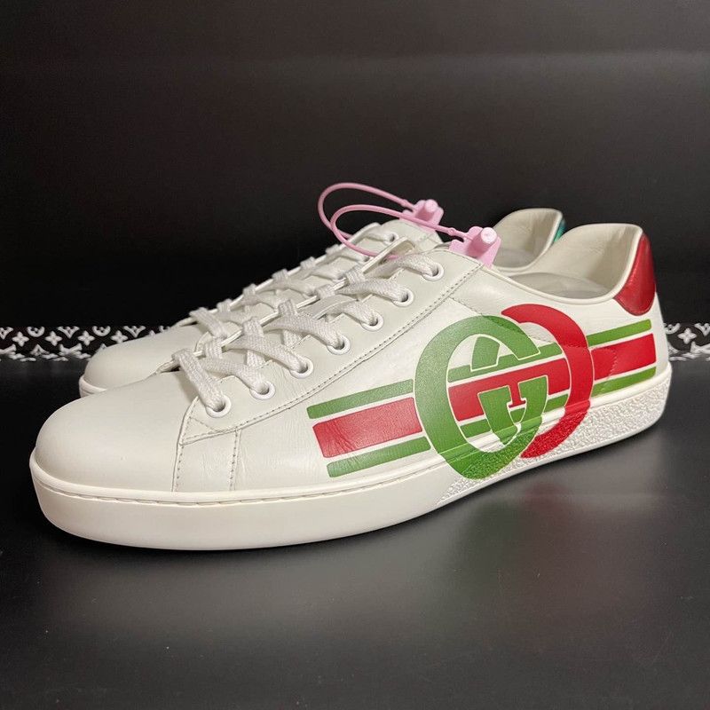 Gucci ACE Double G Vintage Low-Top Sneakers 0079