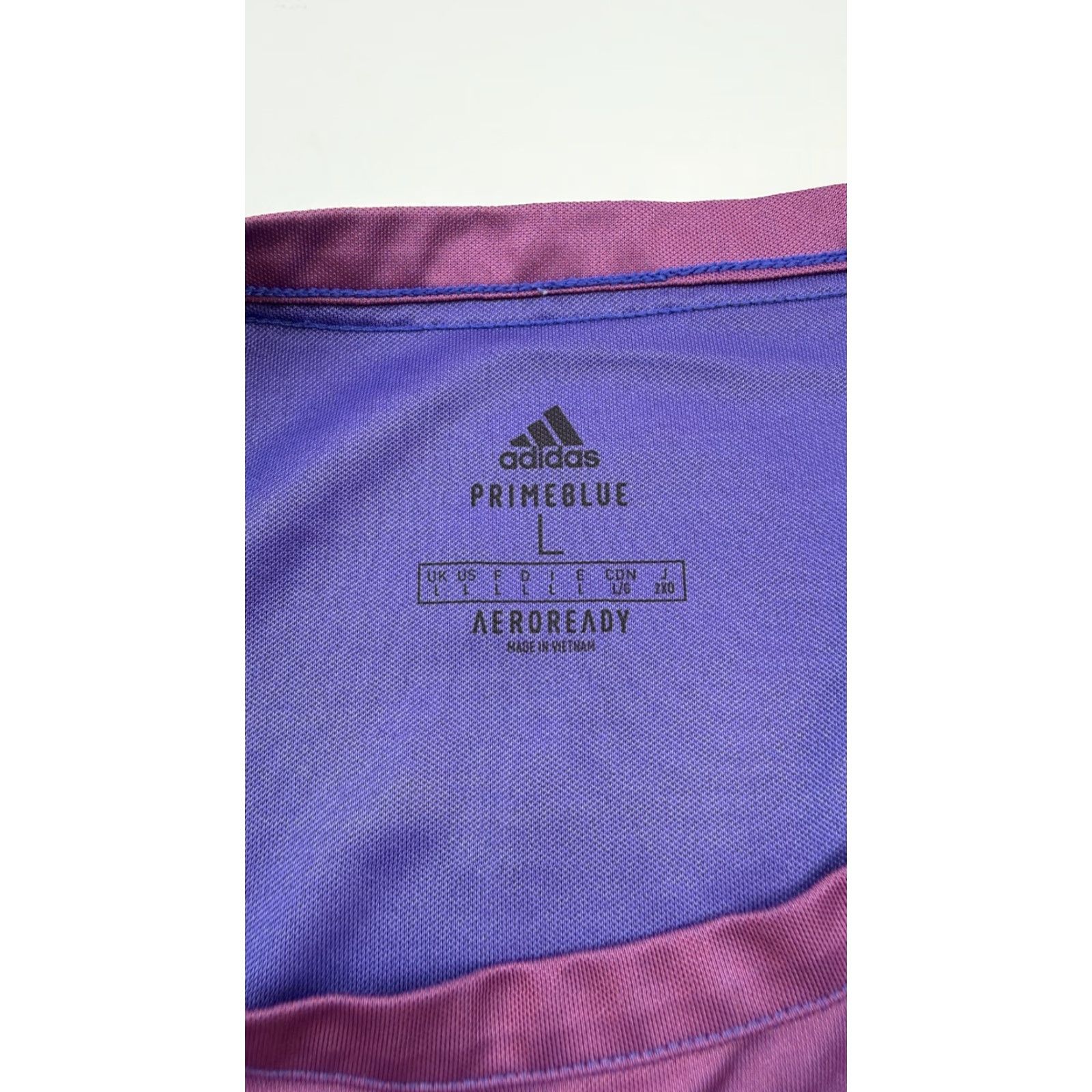 Adidas Adidas Shirt Mens Large Purple Primeblue Aeroready Athletic Running Tee Size US L / EU 52-54 / 3 - 4 Thumbnail