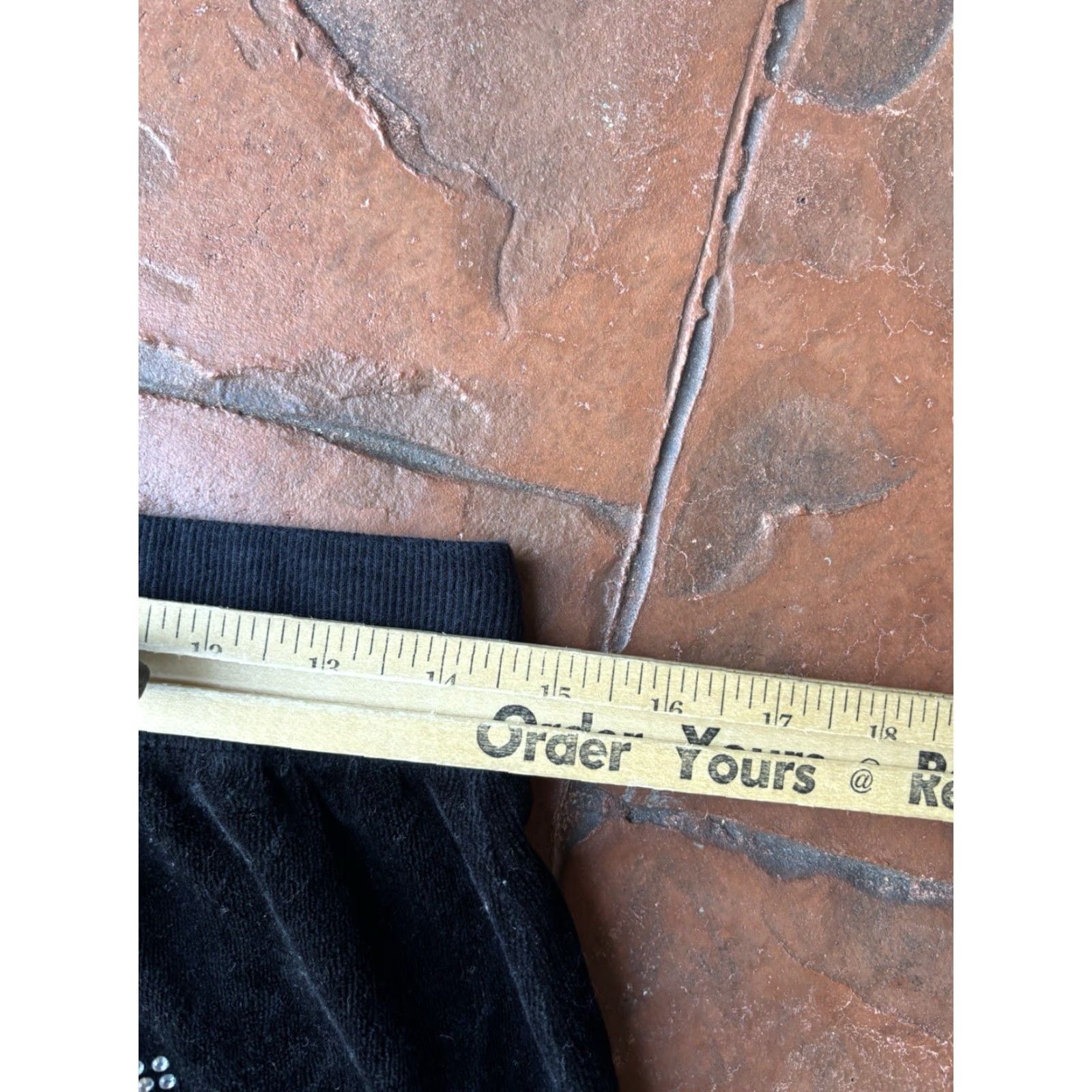 Juicy Couture VINTAGE Juicy Couture x Forever 21 Velour Jogger Sweatpants Black Large Rhinestones Women Casual Pants Tapered Hip Hop Retro Size 36" / US 14 / IT 50 - 4 Thumbnail