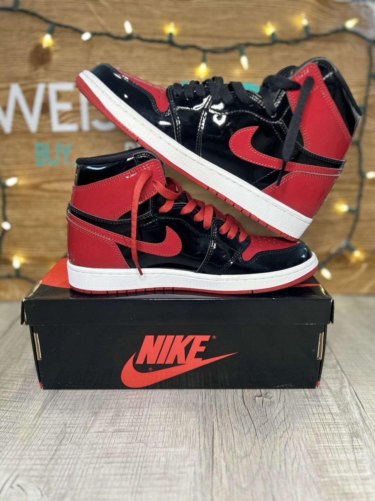 Jordan Brand Jordan 1 patent bred Size US 8.5 / EU 41-42 - 2 Thumbnail