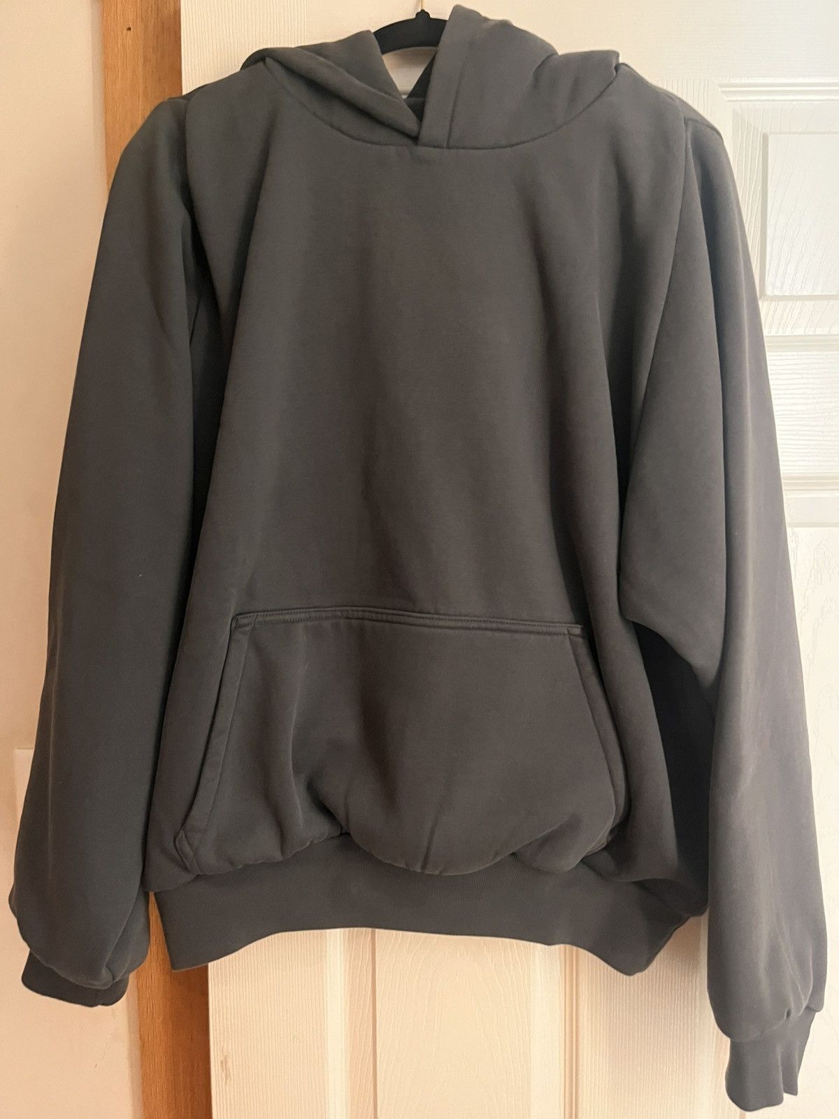 Yeezy Gap Balenciaga Logo Shrunken Hoodie ‘Black’