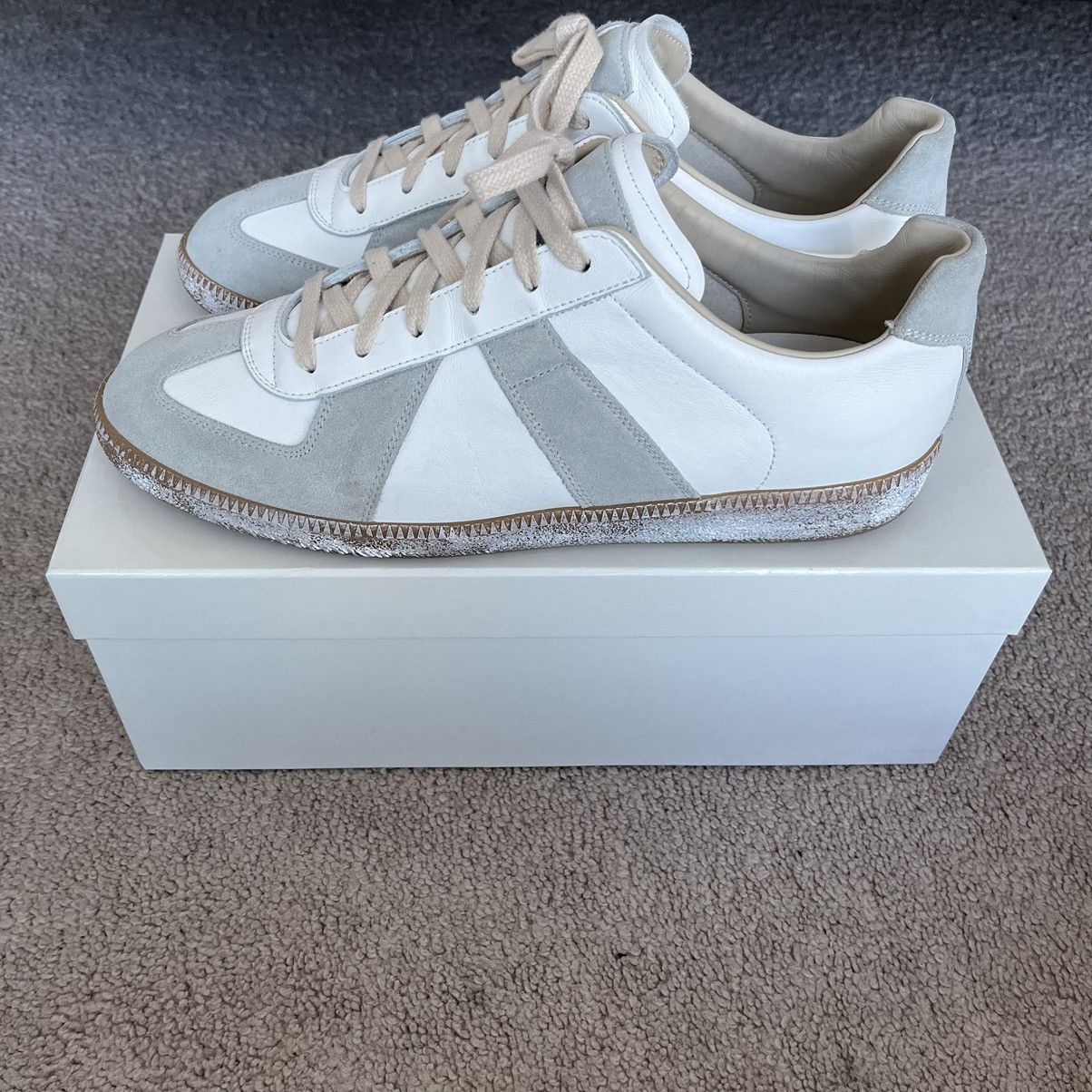 Maison Margiela Maison Margeila Replica Sneakers in Off-White & Gray ...