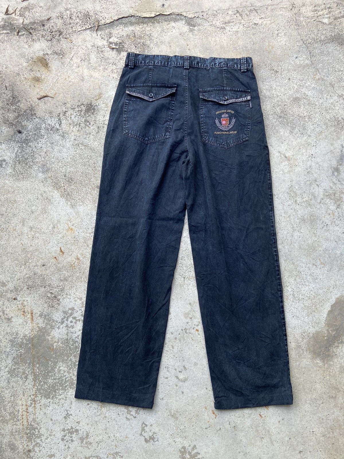 Carlo Palazzi Vintage 2000’s Houston Wear Faded Baggy Denim Pants Size US 34 / EU 50 - 1 Thumbnail
