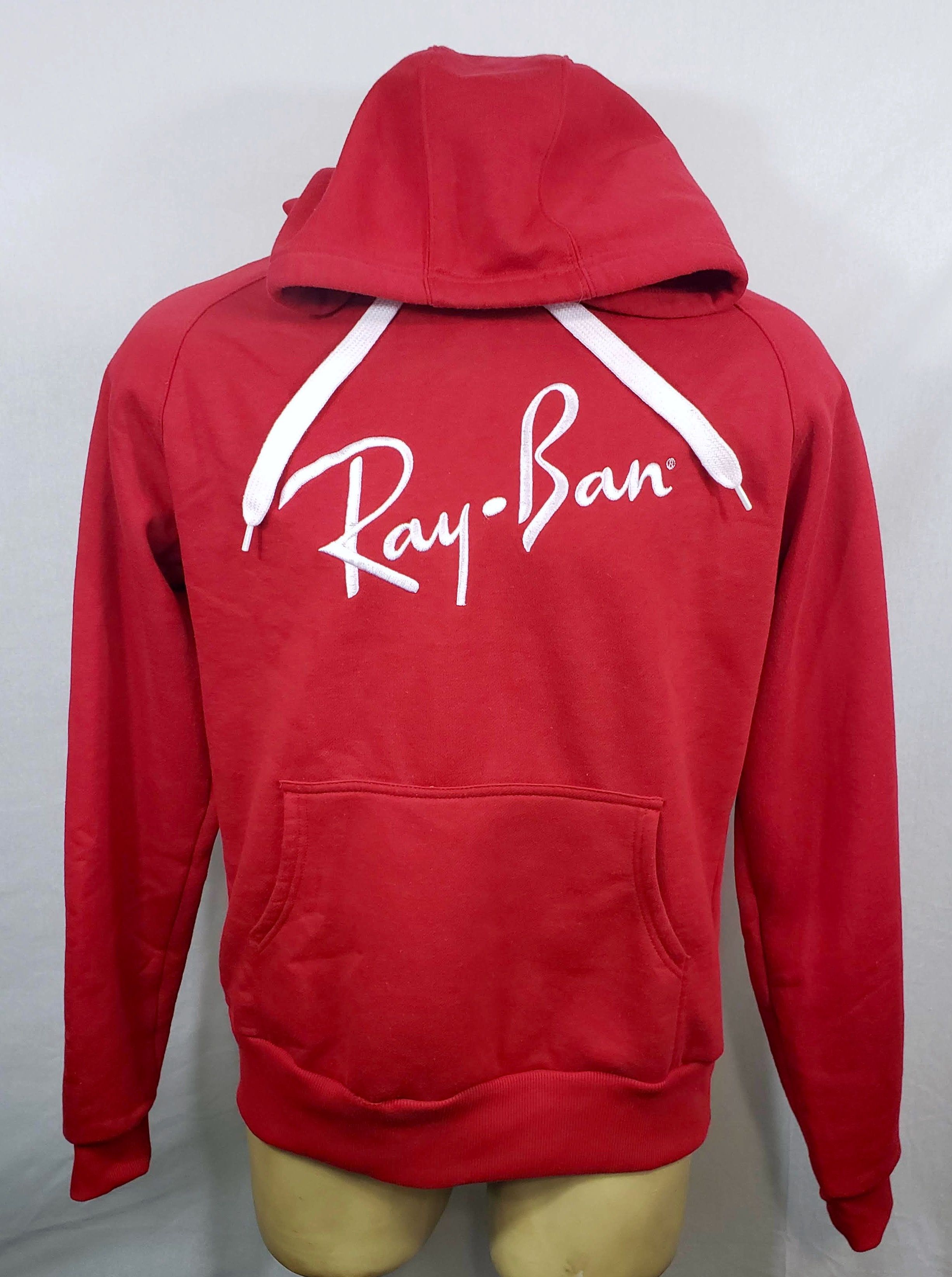 RayBan NWOT Vtg Ray-Ban Sunglasses red pullover hoodie sweatshirt Size US L / EU 52-54 / 3 - 3 Thumbnail