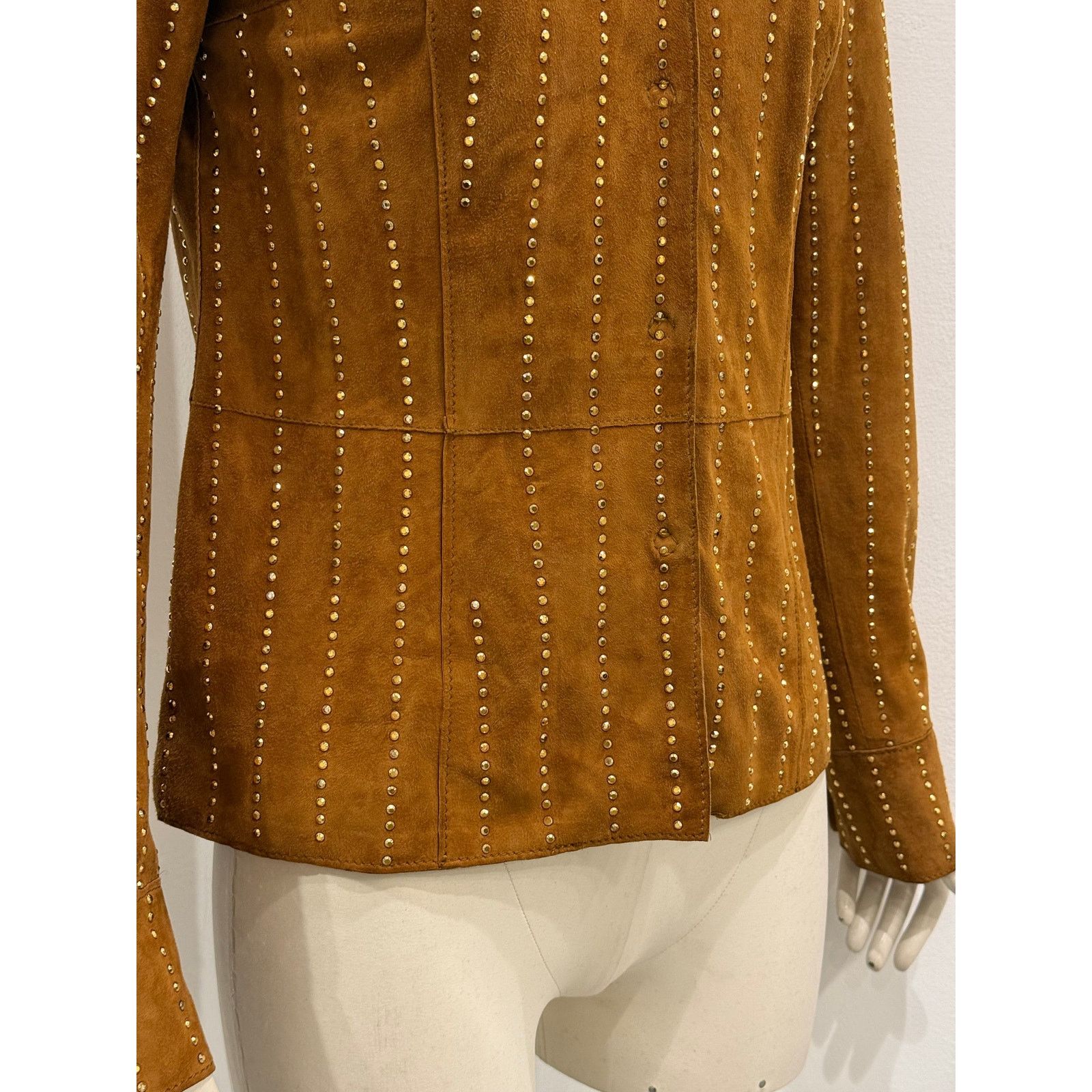 Dolce & Gabbana 2001 Dolce & Gabbana studded embellished suede jacket Size M / US 6-8 / IT 42-44 - 5 Thumbnail