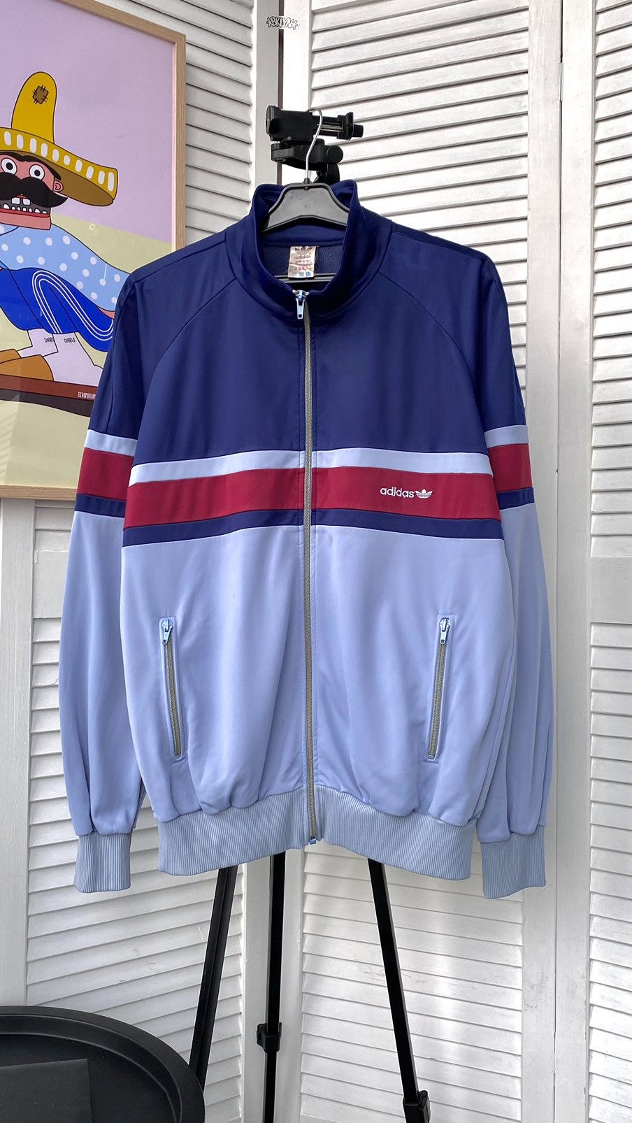 Adidas × Vintage Vintage Adidas Ventex Track Retro Jacket 90s West Germany Size US M / EU 48-50 / 2 - 3 Thumbnail