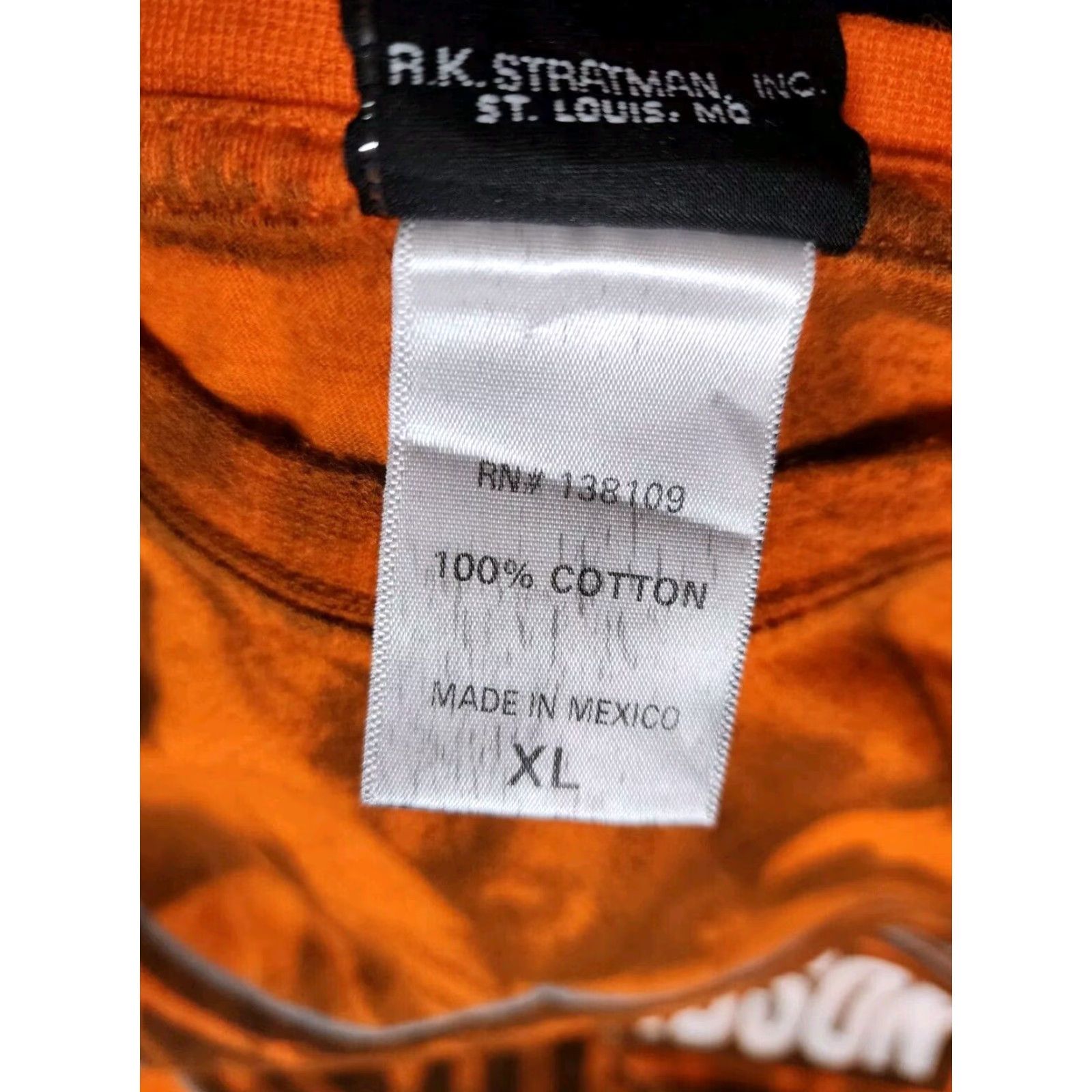 Harley Davidson Harley-Davidson Motorcycle Mt. Cheaha Oxford AL Mens XL Orange Tie Dye Short Sleeve T-Shirt Size US XL / EU 56 / 4 - 4 Thumbnail