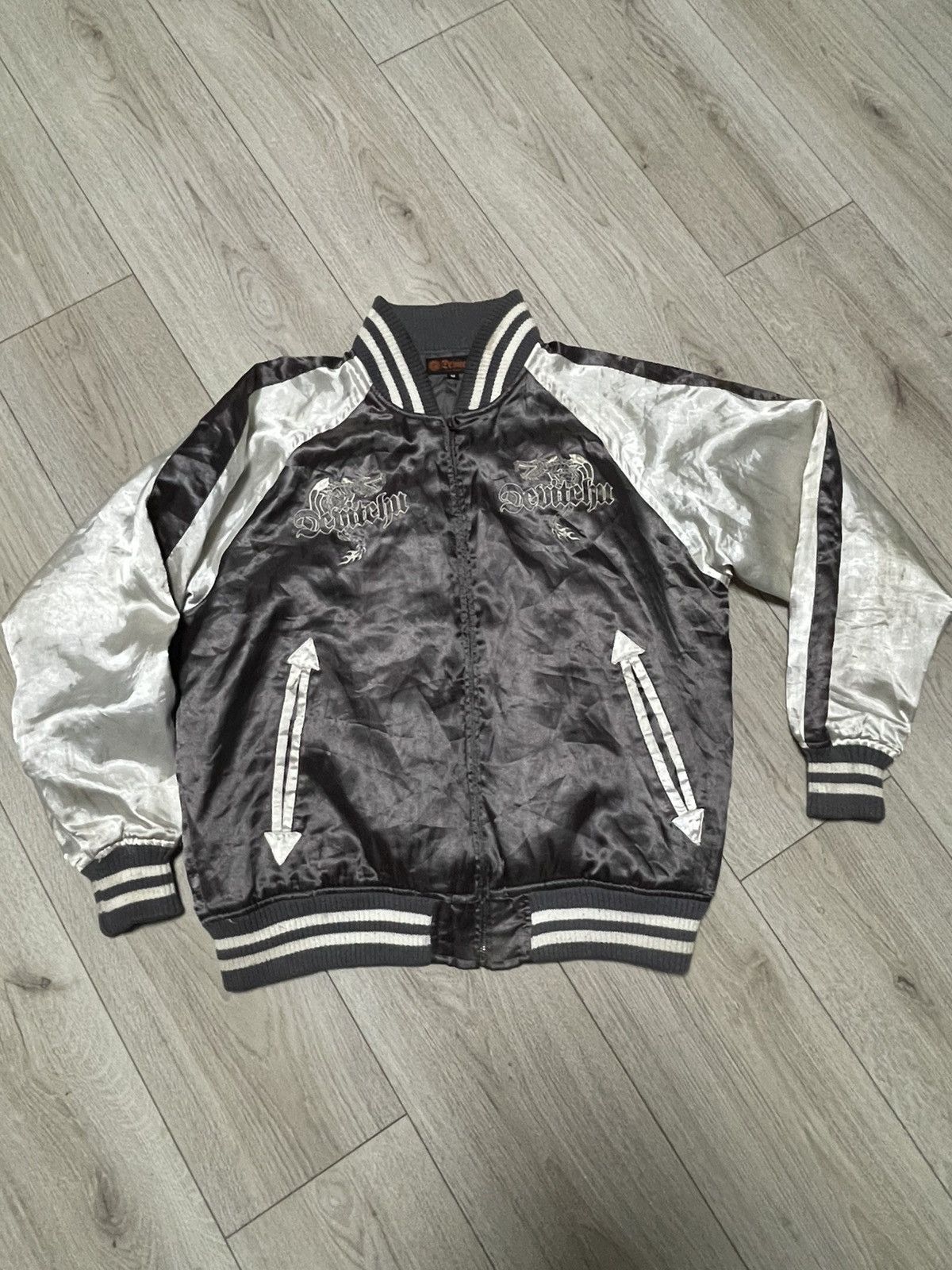 Japanese Brand × Vintage Vintage Devitchu Los Angeles Embroidered Dragon Jacket Y2K Size US M / EU 48-50 / 2 - 3 Thumbnail