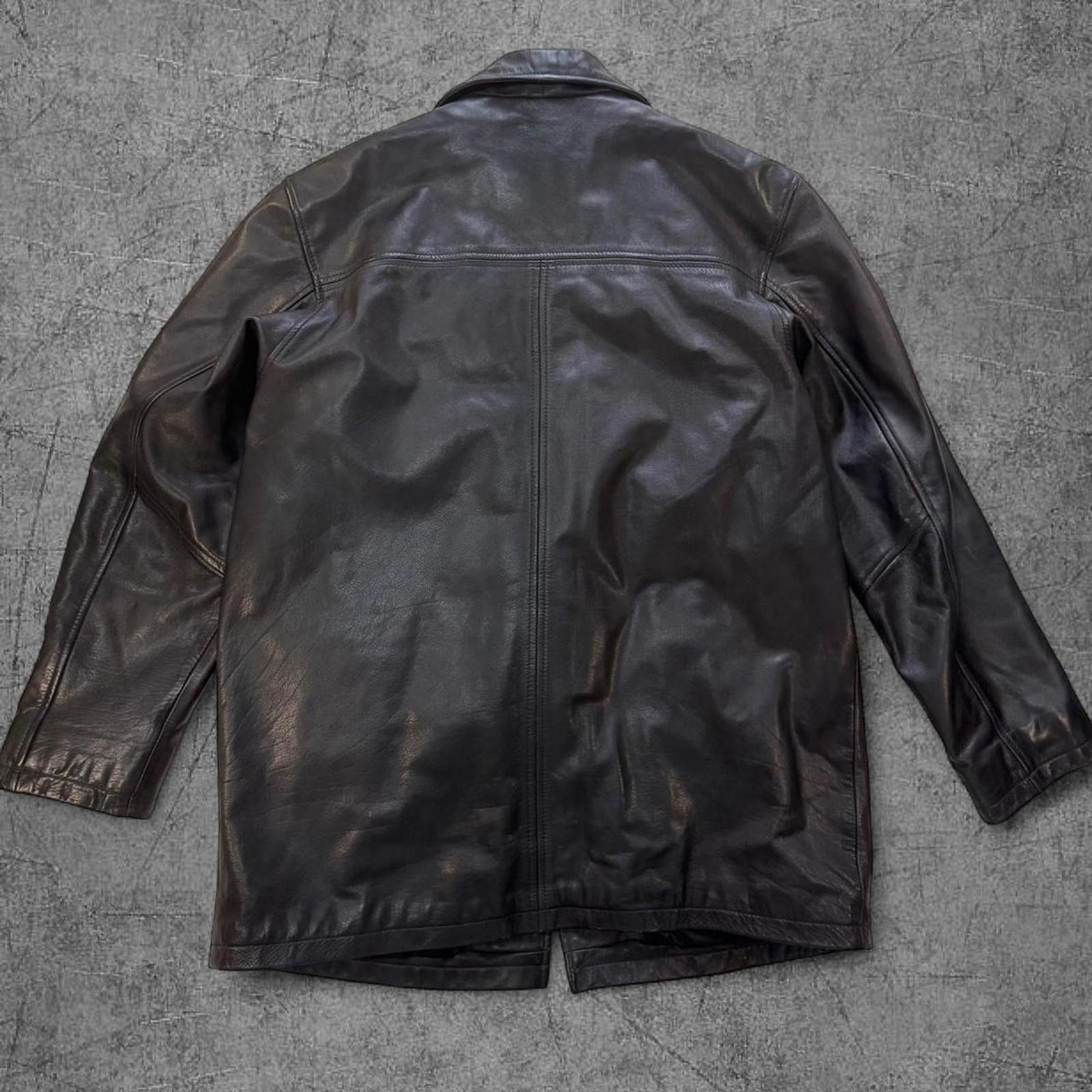 Leather Vintage Oscar Leopold 100% Leather Trench Coat Size US L / EU 52-54 / 3 - 6 Thumbnail
