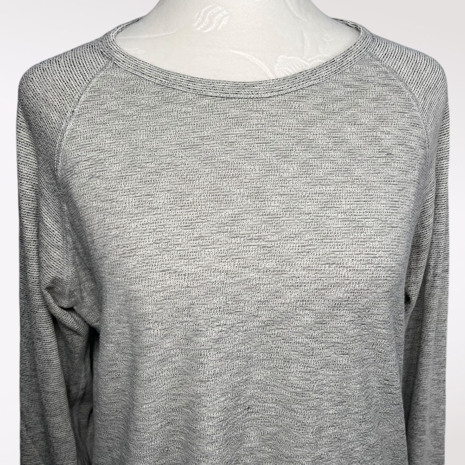 Designer Billy Reid Long Sleeve Top Crew Neck Cotton Blend Small Size S / US 4 / IT 40 - 2 Thumbnail