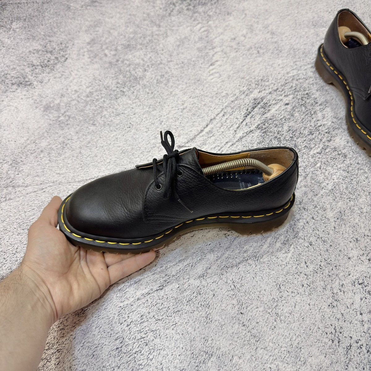 Dr. Martens Dr. Martens England Black Leather Derbies US9 UK8 EU42 27cm Size US 9 / EU 42 - 5 Thumbnail