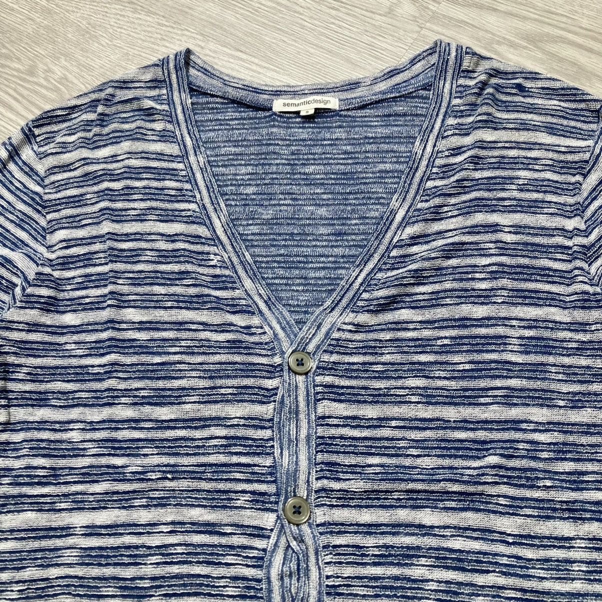 Japanese Brand 2000s Semanticdesign Knitted Cardigan Striped Lgb Style Size US S / EU 44-46 / 1 - 3 Thumbnail