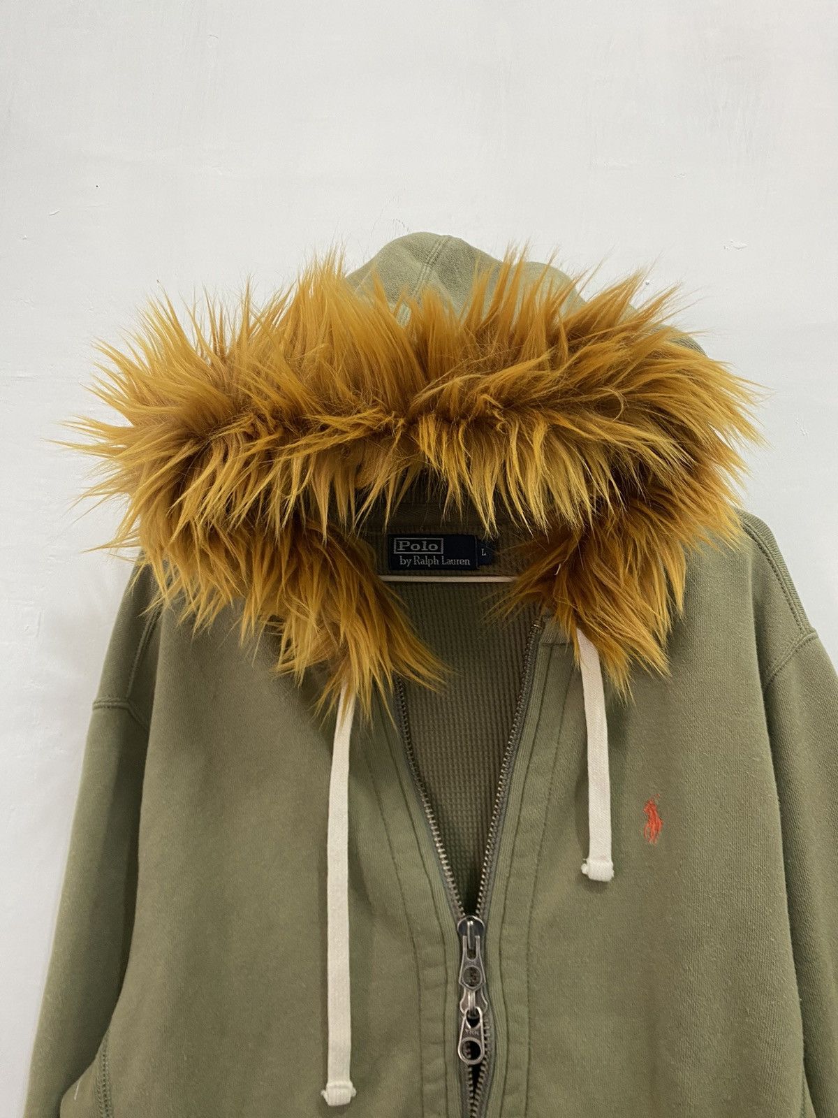 Polo Ralph Lauren 💥Double Zipper💥Polo Ralph Lauren Fur Hoodie LGB style Size US L / EU 52-54 / 3 - 9 Thumbnail