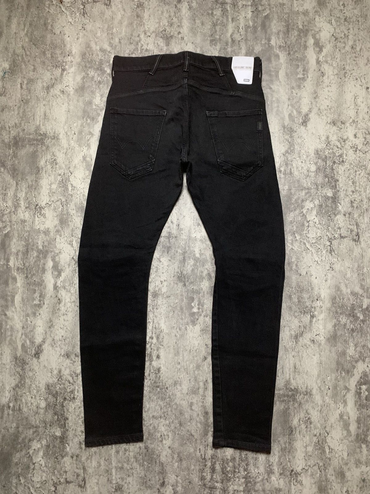 Edwin Edwin E Function Banana Cut Black Slim Jeans Vkei Style Size US 32 / EU 48 - 1 Thumbnail
