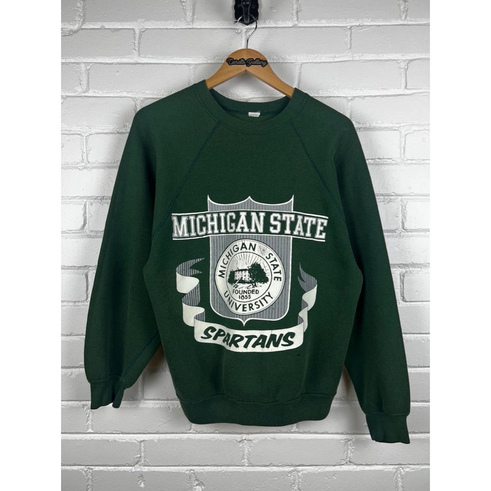 NCAA Vintage 60s/70s Michigan State Crest Sweatshirt L Size US L / EU 52-54 / 3 - 1 Thumbnail