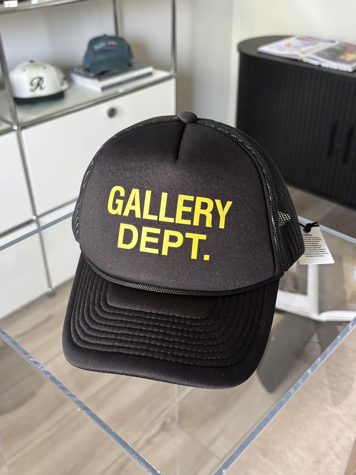 Gallery Dept. GALLERY DEPT BLACK LOGO SNAPBACK HAT Size ONE SIZE - 4 Thumbnail