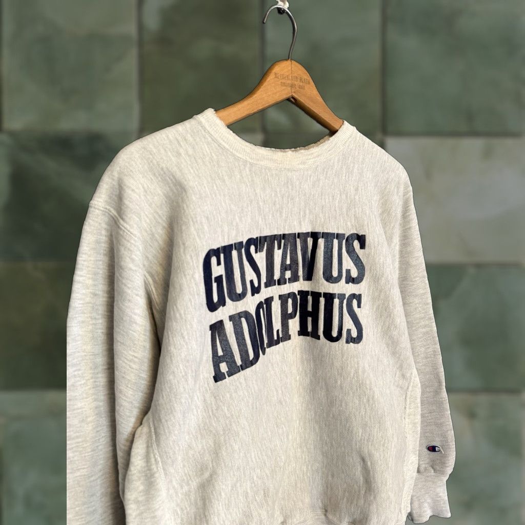 Champion VINTAGE 90s Champion Sweatshirt Reverse Weave Pullover Reversible Large Mens Gray Size US L / EU 52-54 / 3 - 1 Thumbnail