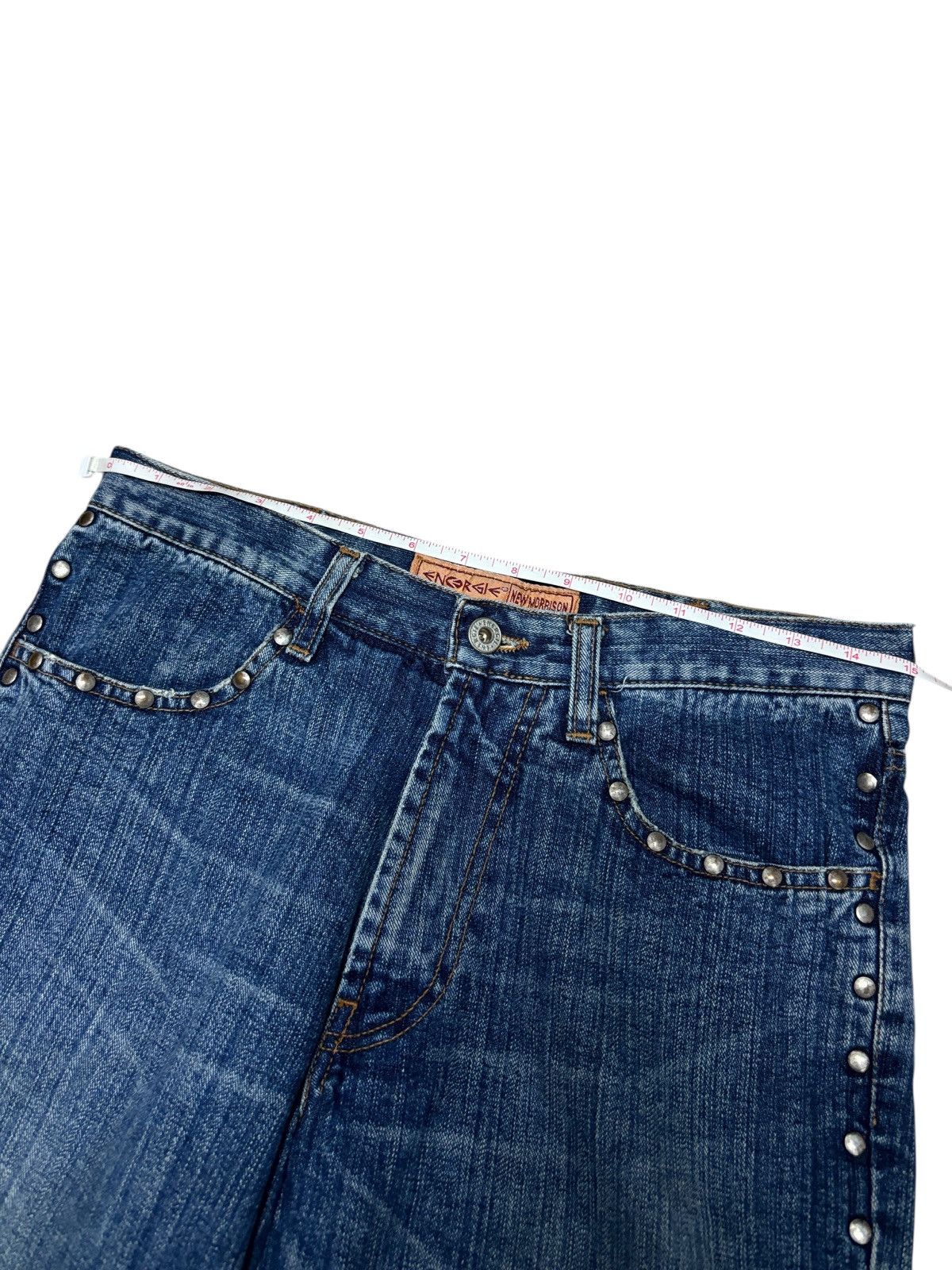 Energie Y2K Energie Italy Studded Flare Denim Jeans Size 29" - 10 Thumbnail