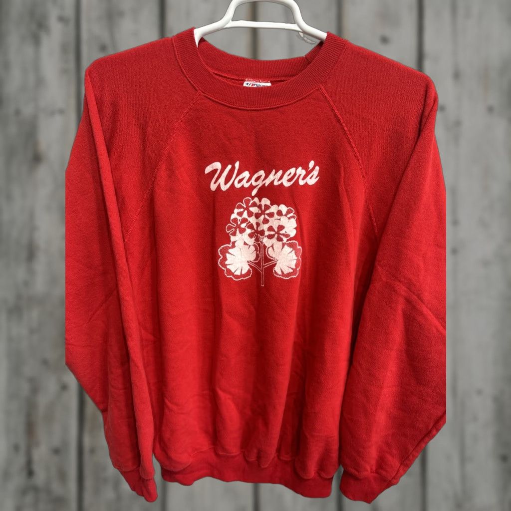 Hanes VINTAGE Hanes Sweatshirt Mens XXL Raglan Red Bowling Alley 80s Raglan Crew Neck Graphic Print Size US XXL / EU 58 / 5 - 1 Thumbnail