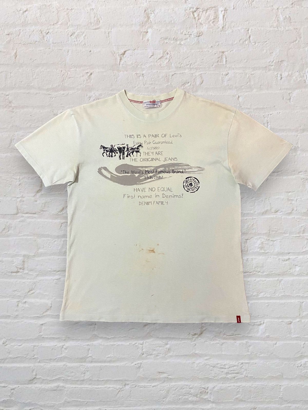 Levi's × Vintage Vintage Levi’s Redtab Levis Oldscool Poem Tee Size US L / EU 52-54 / 3 - 1 Thumbnail