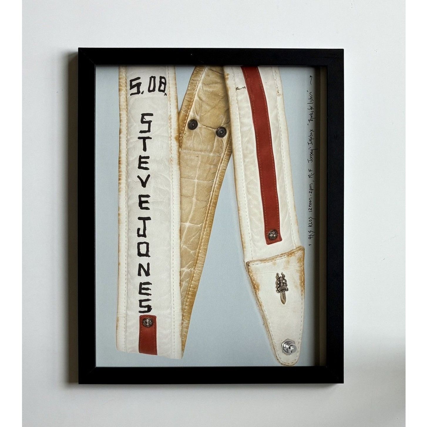 Chrome Hearts × Japanese Brand × Vintage Chrome Hearts Steve jones strap Framed poster 9x11 Size ONE SIZE - 1 Thumbnail