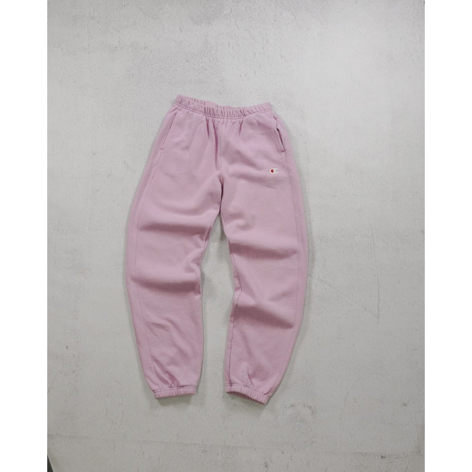 Champion Vintage 00s Champion Pink Cuffed Sweatpants - Women's Small Size 24" / US 00 / IT 34 - 1 Thumbnail