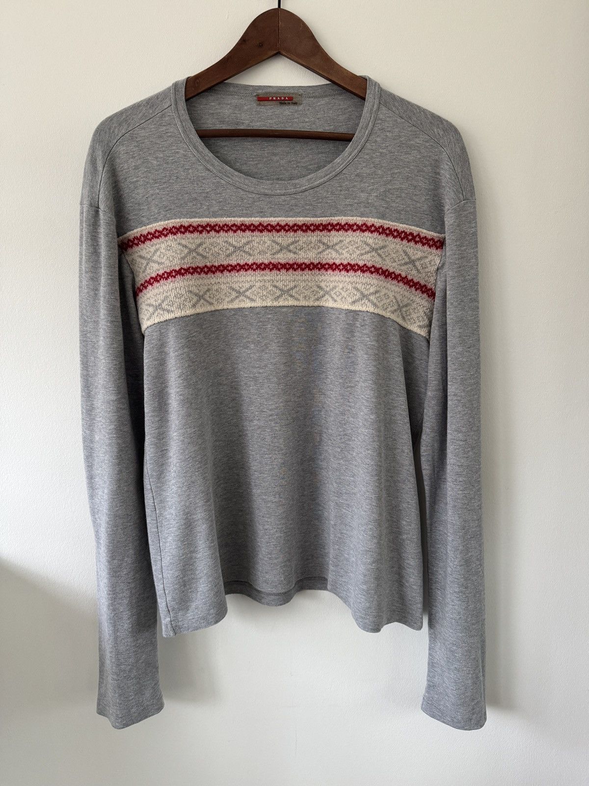Prada Prada Luna Rossa Wool Patch Long Sleeve – Size XXL Size US XXL / EU 58 / 5 - 1 Thumbnail