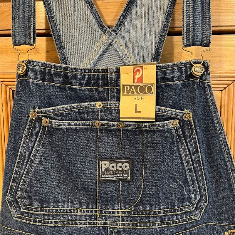 Vintage NWT VTG 90s Paco Jeans Overalls Mens Blue Denim Size L Size US 40 / EU 56 - 5 Thumbnail