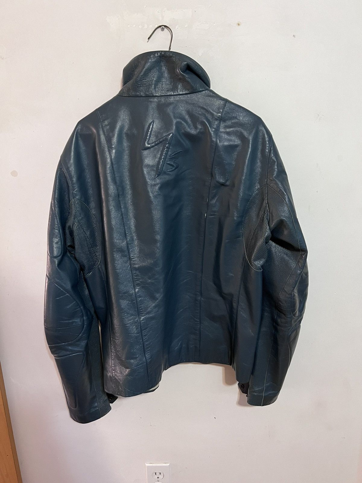 Yohji Yamamoto 2000S YOHJI YAMAMOTO X DAINESE Y’S BLUE LEATHER MOTO JACKET Size US L / EU 52-54 / 3 - 2 Thumbnail
