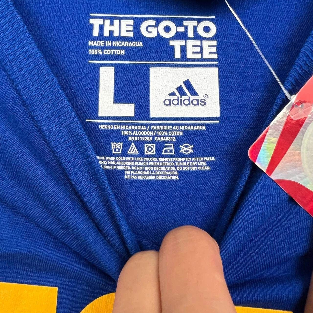 Adidas Hofstra University Shirt Men Short Sleeve Crew Neck New L Size US L / EU 52-54 / 3 - 6 Thumbnail