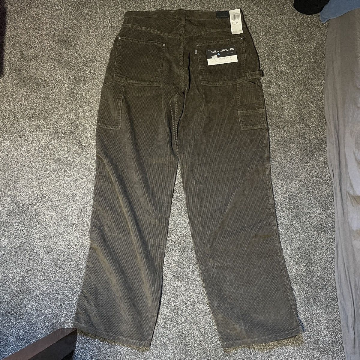 Levi's 1999 DEADSTOCK Levi’s Silvertab Corduroy Carpenter Pants Size US 34 / EU 50 - 8 Thumbnail