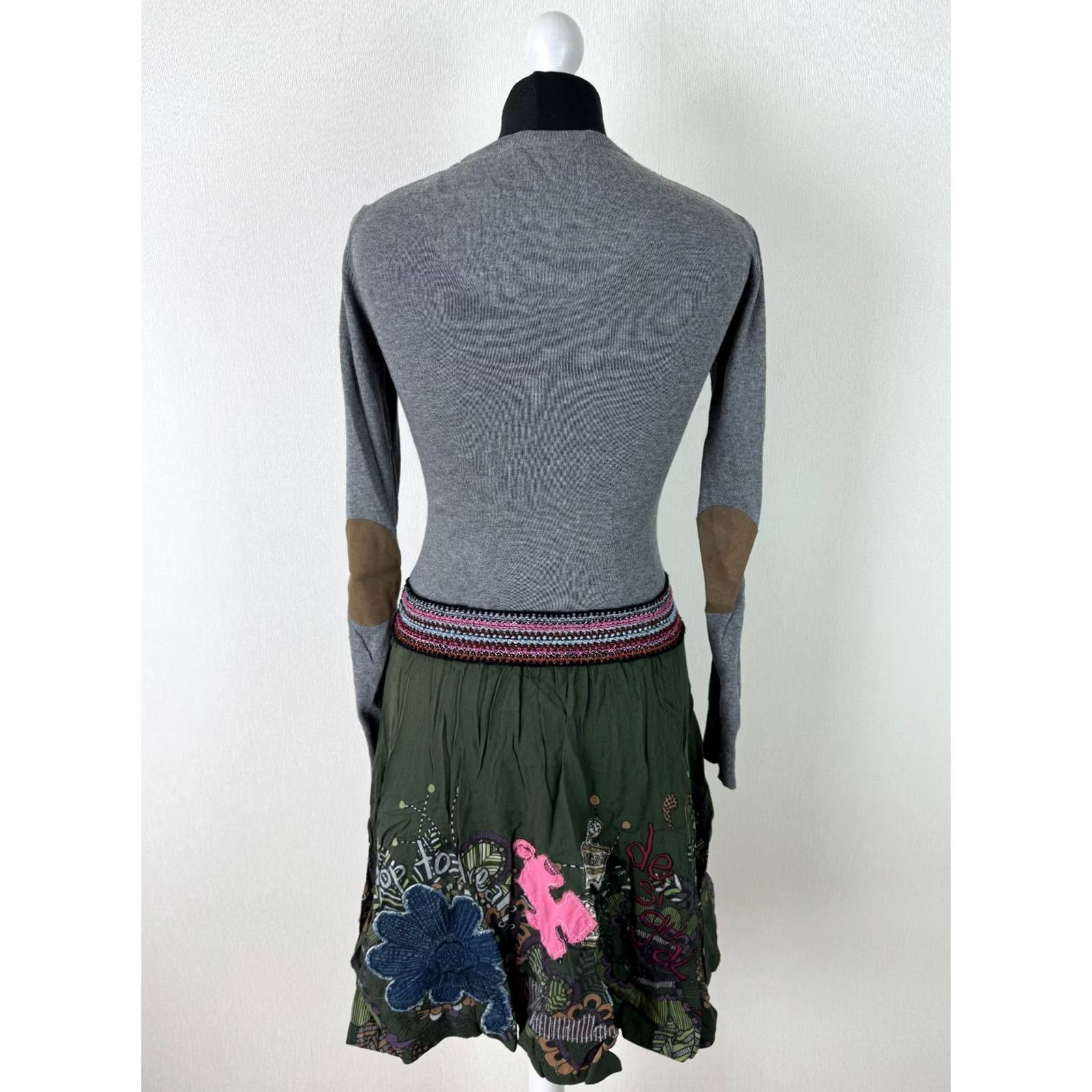 Desigual Desigual Dress Womens A-Line Knee Length Multicoloured 36 Size XS / US 0-2 / IT 36-38 - 3 Thumbnail