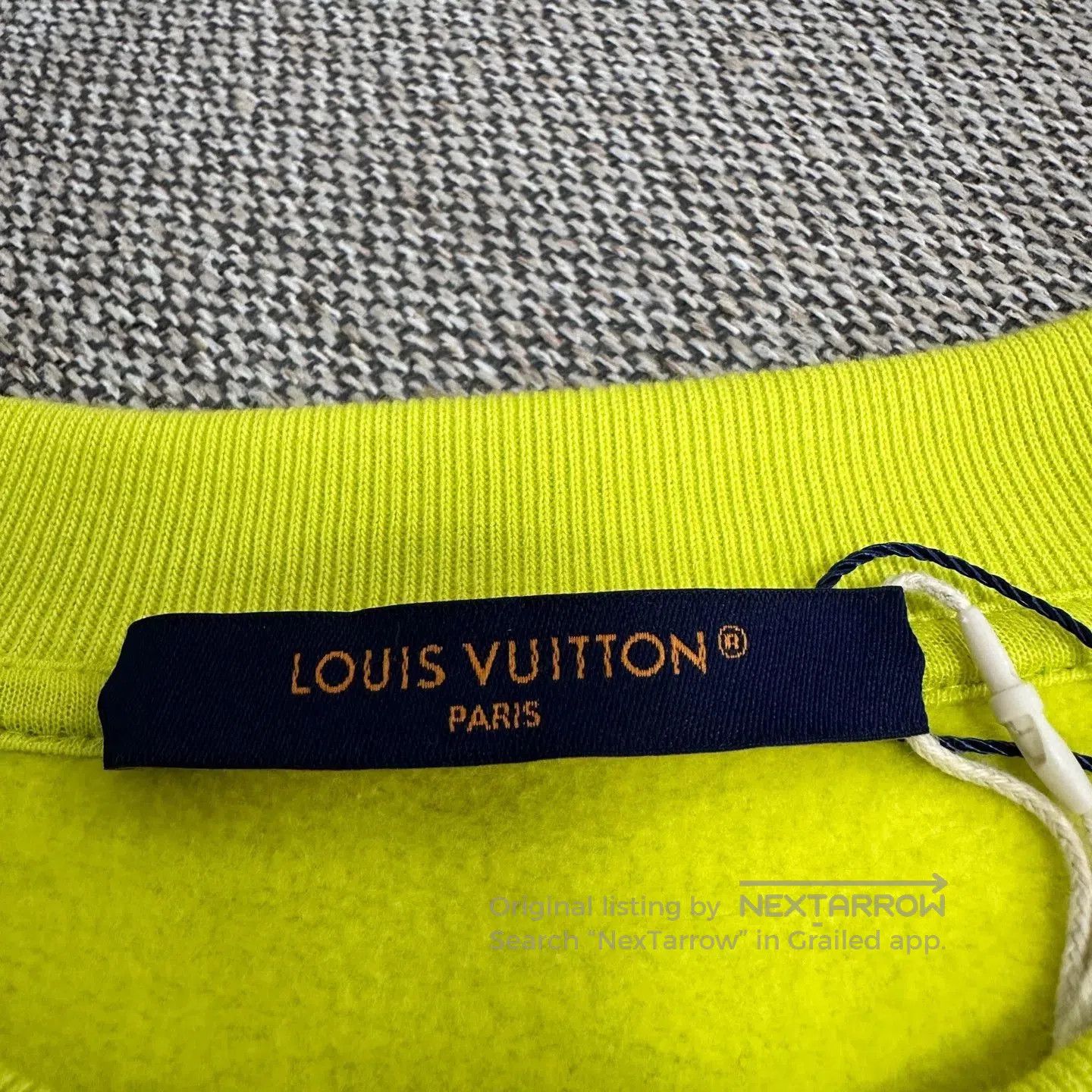 Louis Vuitton Louis Vuitton SS23 Yellow Logo Sweatshirt. Size US M / EU 48-50 / 2 - 2 Thumbnail