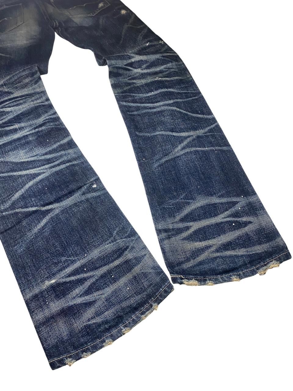 Japanese Brand Fuga Clawmark Whiskered Seawash Jeans Size US 30 / EU 46 - 8 Thumbnail